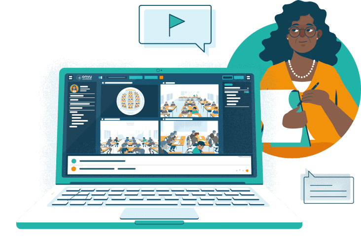 Video Lesson Capture Platform Image with Teacher